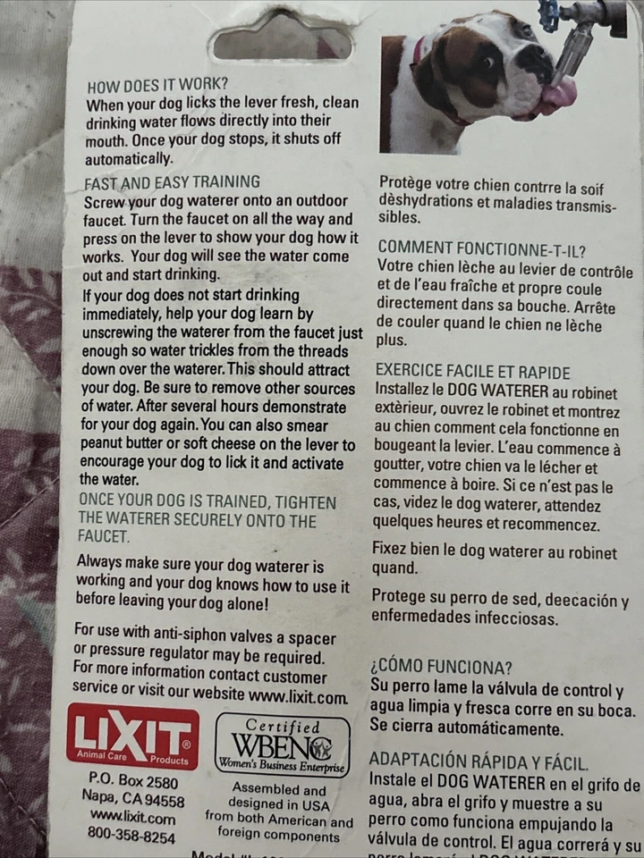 Fuente de agua Lixit L-100 840 - plateada Foto 3 de 3