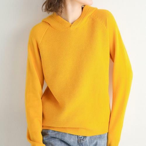 Ladies Hoodie Sweater Hooded Tops Leisure Women Faux Cashmere Knitted Pullover B - Picture 6 of 47