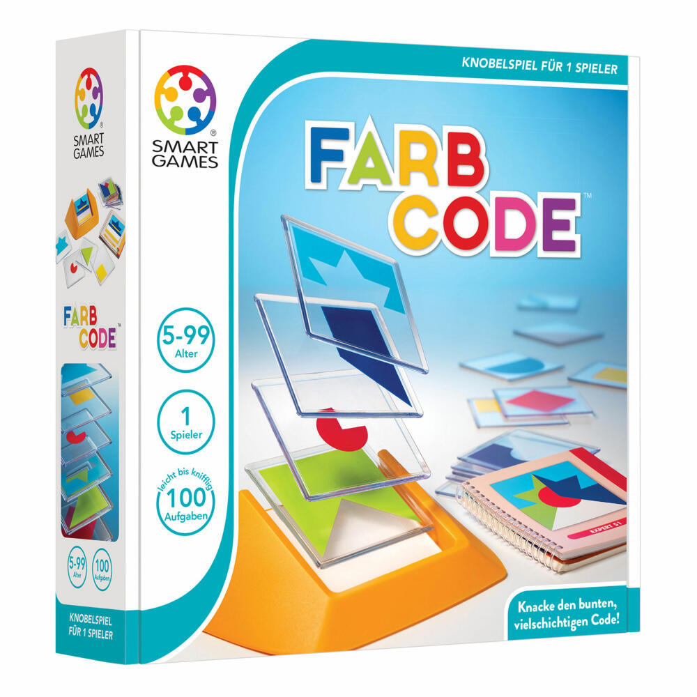 Smart Games Solitärspiel Farbcode Denkspiel Kinderspiel Kinder Spiel