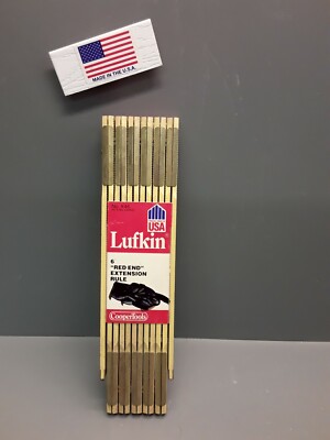 Lufkin X46 Red End Extension Wood Rule 6' 45062 NEW  USA!  Outside Reading 