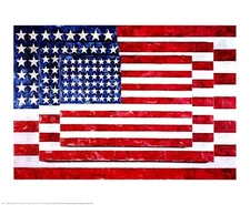 Three Flags by Jasper Johns Art Print American Flag Poster 22x27