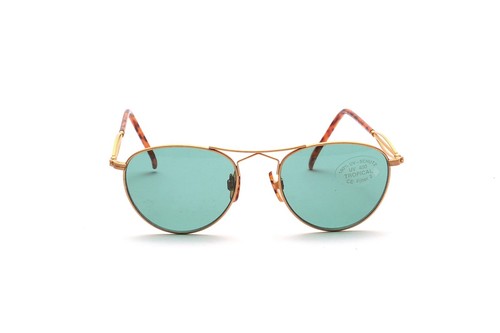 Sonnenbrille matt gold Damen hellgrüne Scheiben Filter 2 F7 - Picture 3 of 3