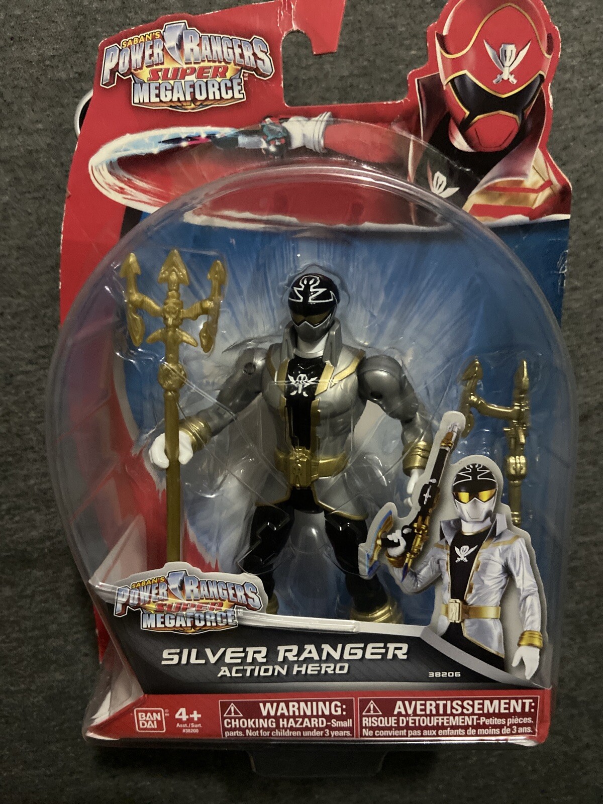 Saban’s Power Rangers Super Mega Force SILVER RANGER 5" Action Hero Figure