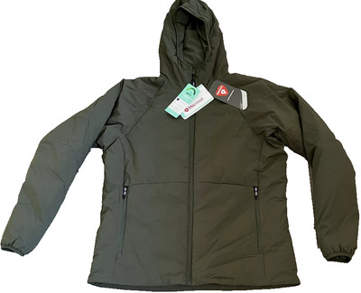 New MARMOT Novus Hoody Jacket Coat Womens Size XL  OD Green Primaloft Coat Tags