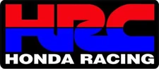 #z2006 (1) 4.5" Honda HRC CBR Racing Logo Emblem Decal Sticker Laminated