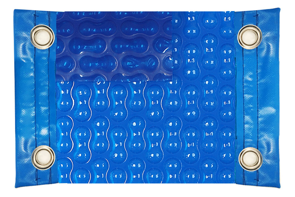 Cubierta térmica para piscina de 500 Micras GeoBubble reforzada en los anchos