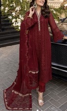 women 3piece pakistani/indian shalwar khameez set size medium