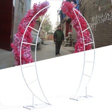 2pcs Crescent Moon Arch Wedding Party Frame Party Framework Stand Floral Rack