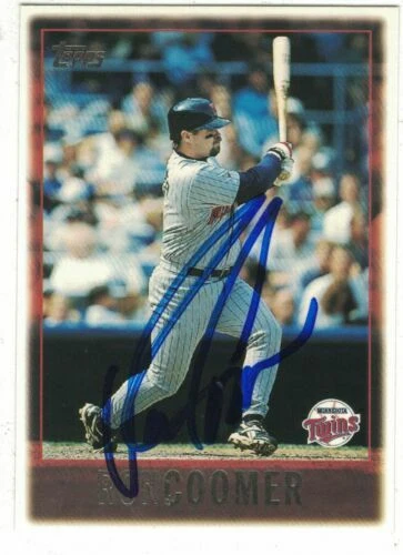 Ron Coomer MLB Original Autographed Items