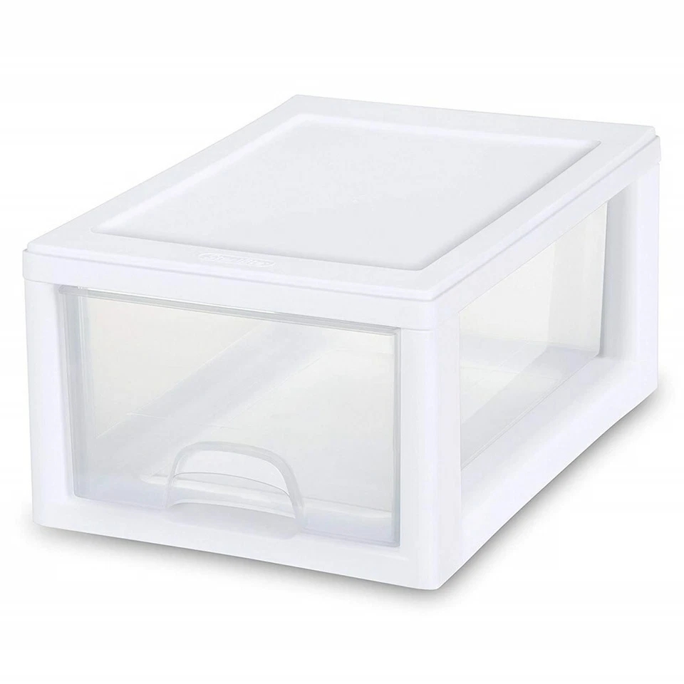 STERILITE 20518006 6 Quart 5.7 Liter Stacking Drawer, Clear Storage Drawer - Image 2 of 4
