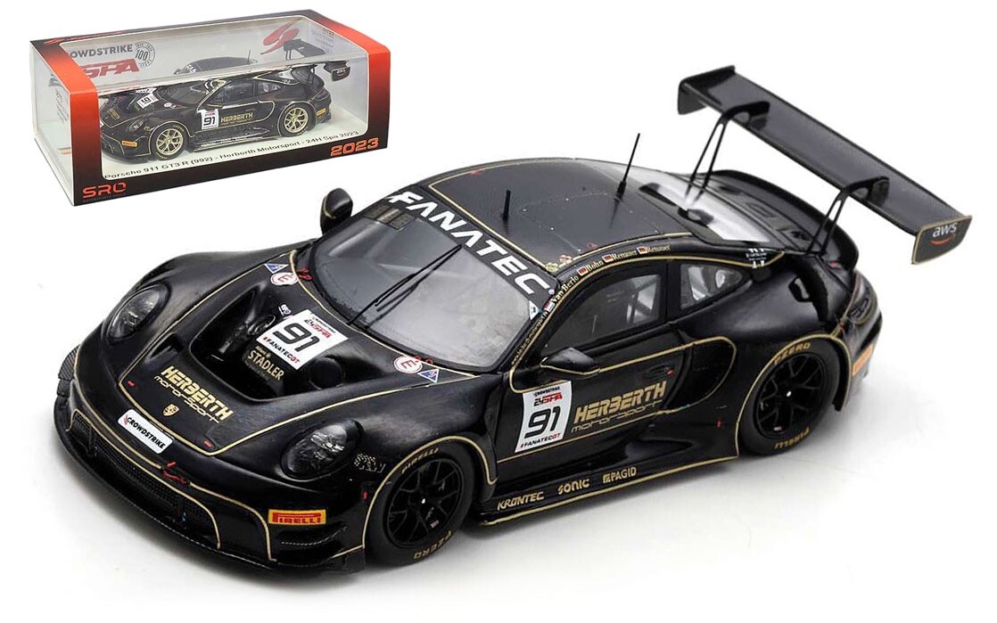 Spark SB715 Porsche 911 GT3 R 'Herberth Motorsport' 24H Spa 2023 - 1/43 Scale