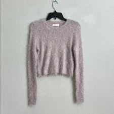 Abercrombie & fitch Fuzzy Lavender Long Sleeve Sweater small