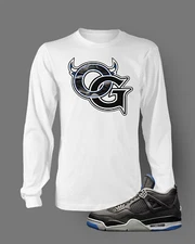 23 Tee Shirt Match J4 BLACK ROYAL Graphic Sneaker Sport Hip Big Tall Sm T