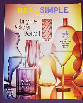 REAL SIMPLE MAGAZINE - JUNE 2023 / THE COLOR ISSUE -BRAND NEW 100 PAGES FREESHIP