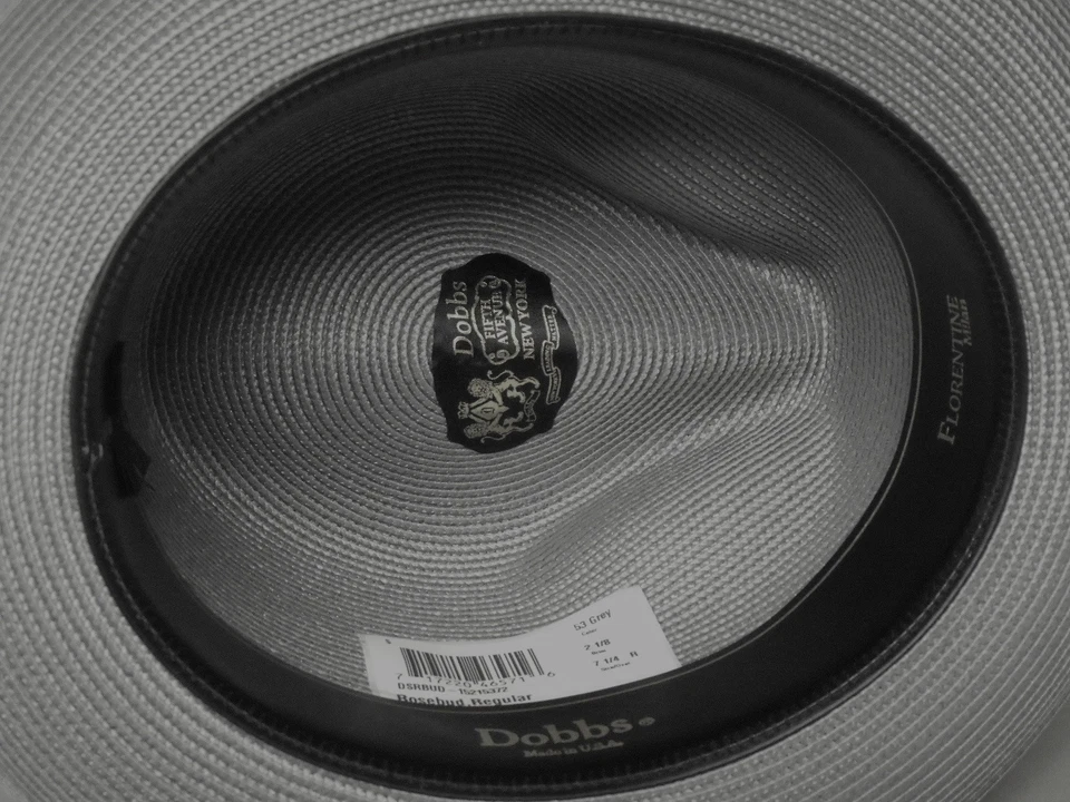 SOMBRERO FEDORA DE PAJA DOBBS ROSEBUD FLORENTINO MILAN Foto 3 de 3