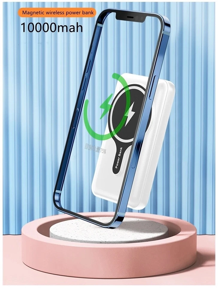 Banco de alimentación magnético bidireccional de 10000 mAh para iPhone 14/13/12 Foto 2 de 4