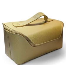 Est e Lauder Pebbled faux leather n cessaire Cosmetic Case 6"x11.5"