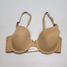 Maidenform Women Bra 34D Beige Underwire Adjustable Straps Smooth