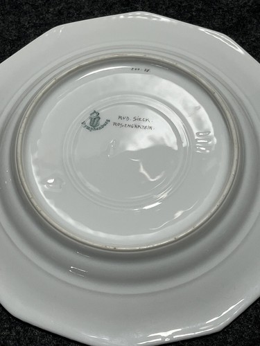 Jugendstil Porzellan Teller Nymphenburg Rosengärtlein Rudolf Sieck Selten - Bild 10 von 10