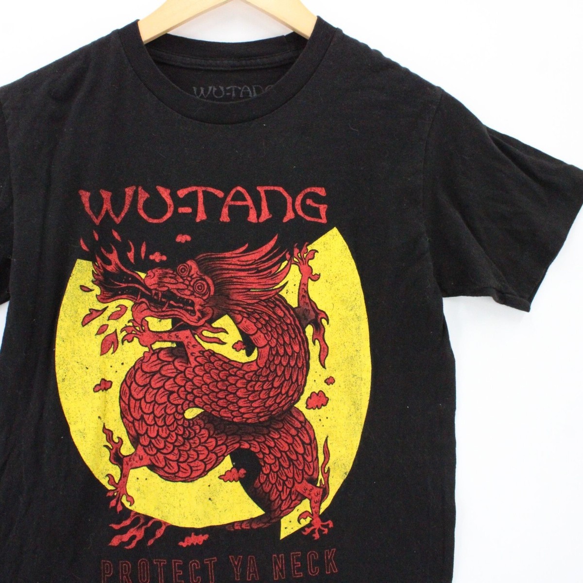 Wu-tang Shirt Unisex Black Short Sleeve Inferno Dragon Graphic