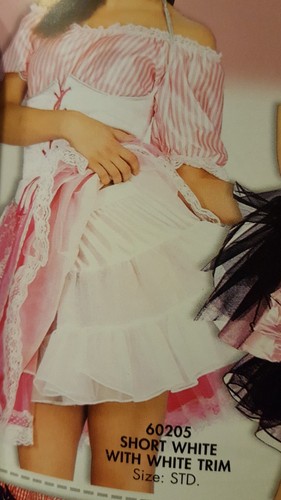 Womens White OR Black/Pink/Red Crinoline 10In/16in/19in & plus sz Forum NoveltiS - Picture 12 of 22
