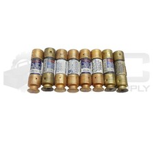 LOT OF 8 BUSSMANN FRN-R-5 TIME DELAY FUSE 5A 250VAC