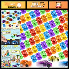 144 Pcs Mini Pull Back Cars Set - Bulk Toy Cars for Kids Party Favors & Gifts