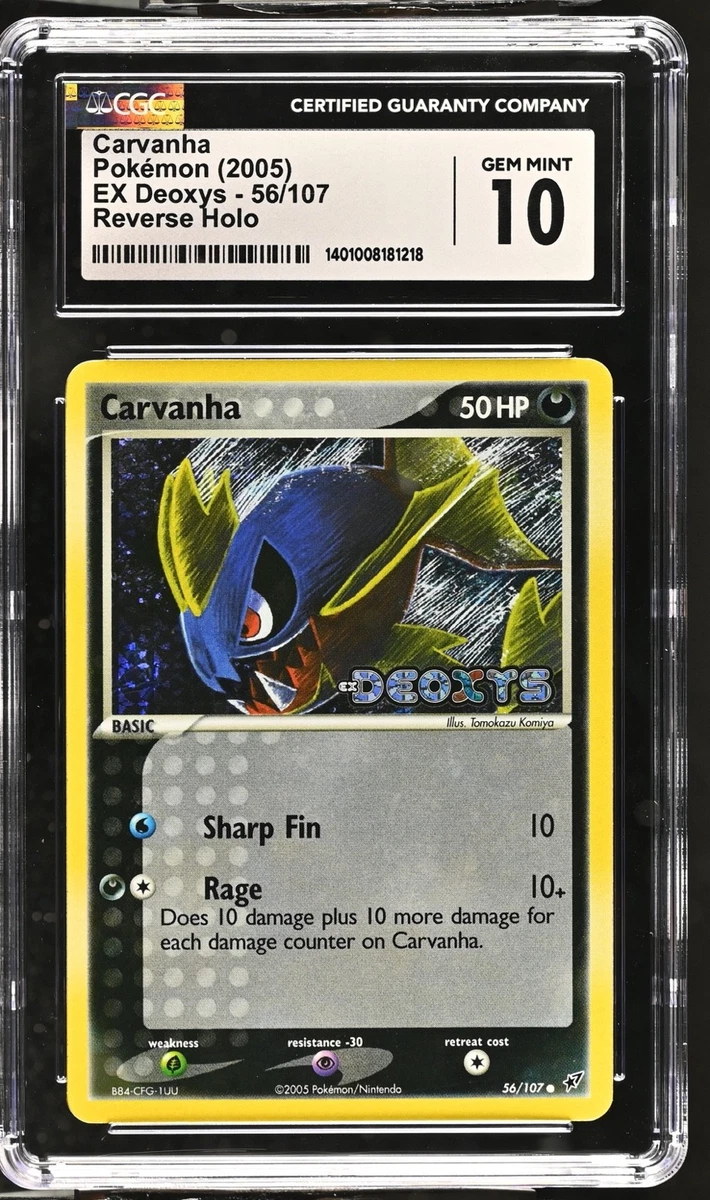 Pokémon TCG EX Deoxys Grade 10 Individual Collectible Card Game
