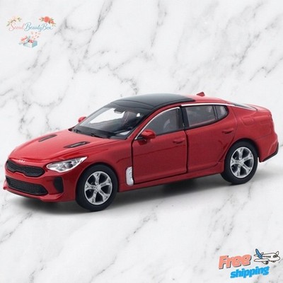 Welly 1:38 Kia Stinger Diecast Model Car Pull Back Open Doors Collectible Korea