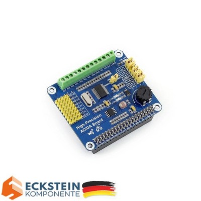 Waveshare Raspberry Pi Hochpräzisions AD/DA Erweiterungsplatine, 11010