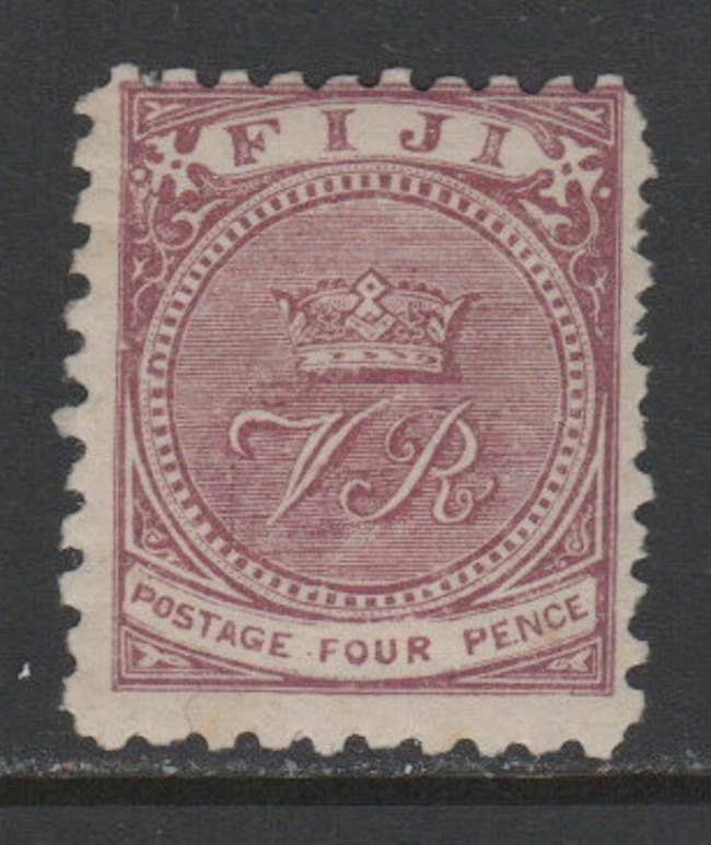 Fiji 1891-1890 4d Mauve P10 Sc 42d LH VF CV $85