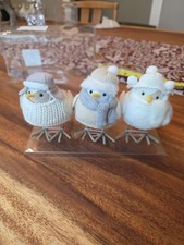 Target Wondershop Featherly Friends 3 Pack Mini Christmas Fabric Birds 2023 New