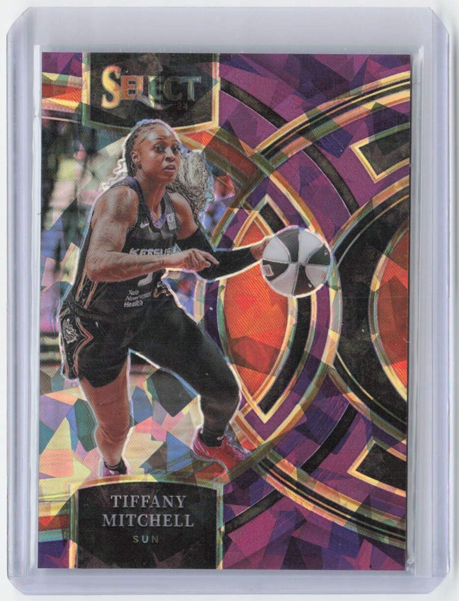 2024 Panini Select WNBA TIFFANY MITCHELL #189 Premier PURPLE ICE PRIZM /149