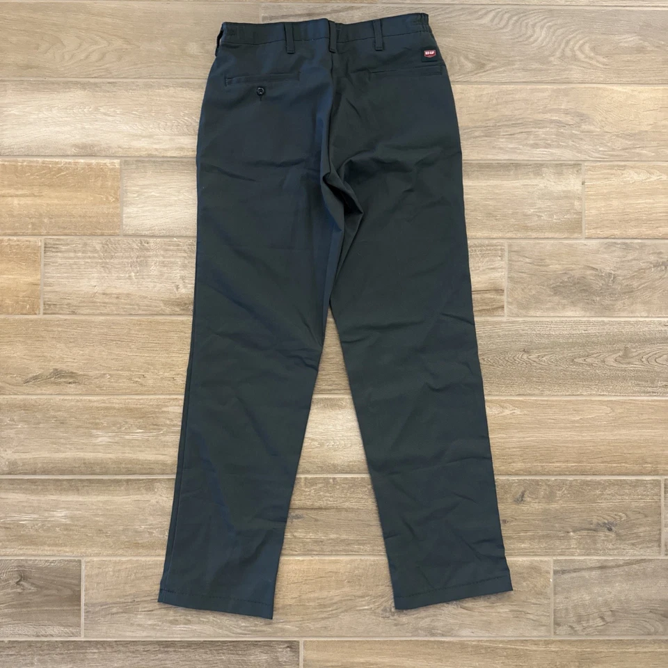 Pantalón de trabajo Red Kap para hombre con inserción elástica verde musgo 31x32 Foto 2 de 4