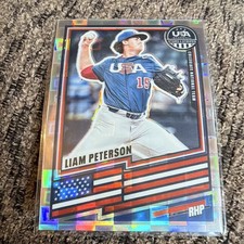 Panini Stars & Stripes Prizm 2026 Liam Peterson USA Baseball Collegiate #38