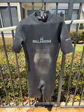 Billabong Men's Black Short Sleeve Wetsuit Surf Suit for Water Sports