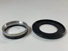 Vintage Set/Lot of 2 - TIFFEN Adapter  Step-Up Ring Camera Adapter Metal USA