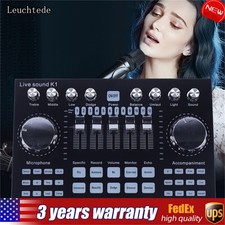 Pro Digital Audio Mixer Live Sound Card Mixing Console For PC Network Live Video