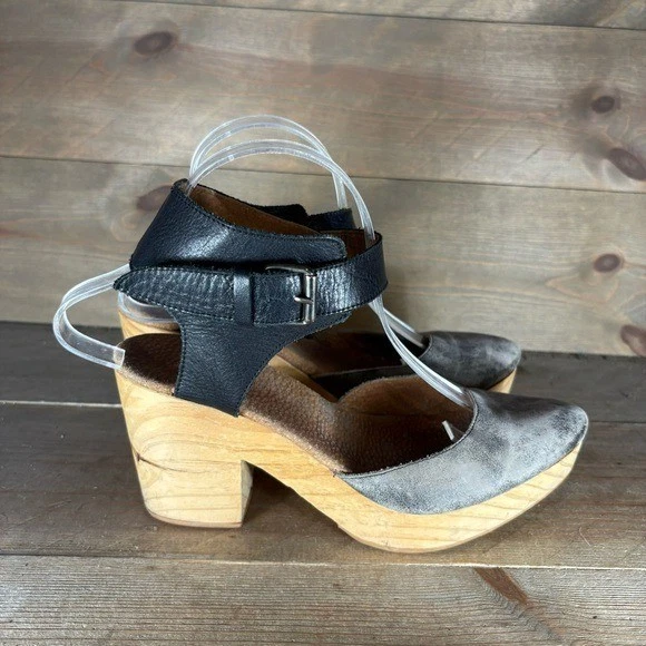 бесплатные люди percy женщин размер 39 туфли черный слинга на танкетке комфорт сабо - Изображение 2 из 4