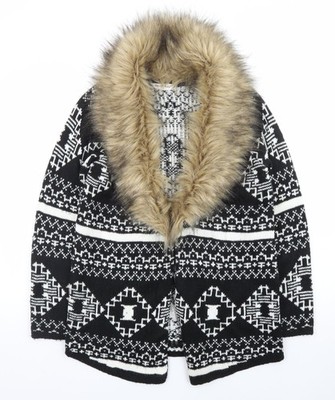 Schwarze Damenstrickjacke Größe 10 Miss Selfridge UK 10