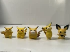 Tomy Pokemon PIKACHU POCKET MINI-FIGURE 1990's - Five Pikachus Total