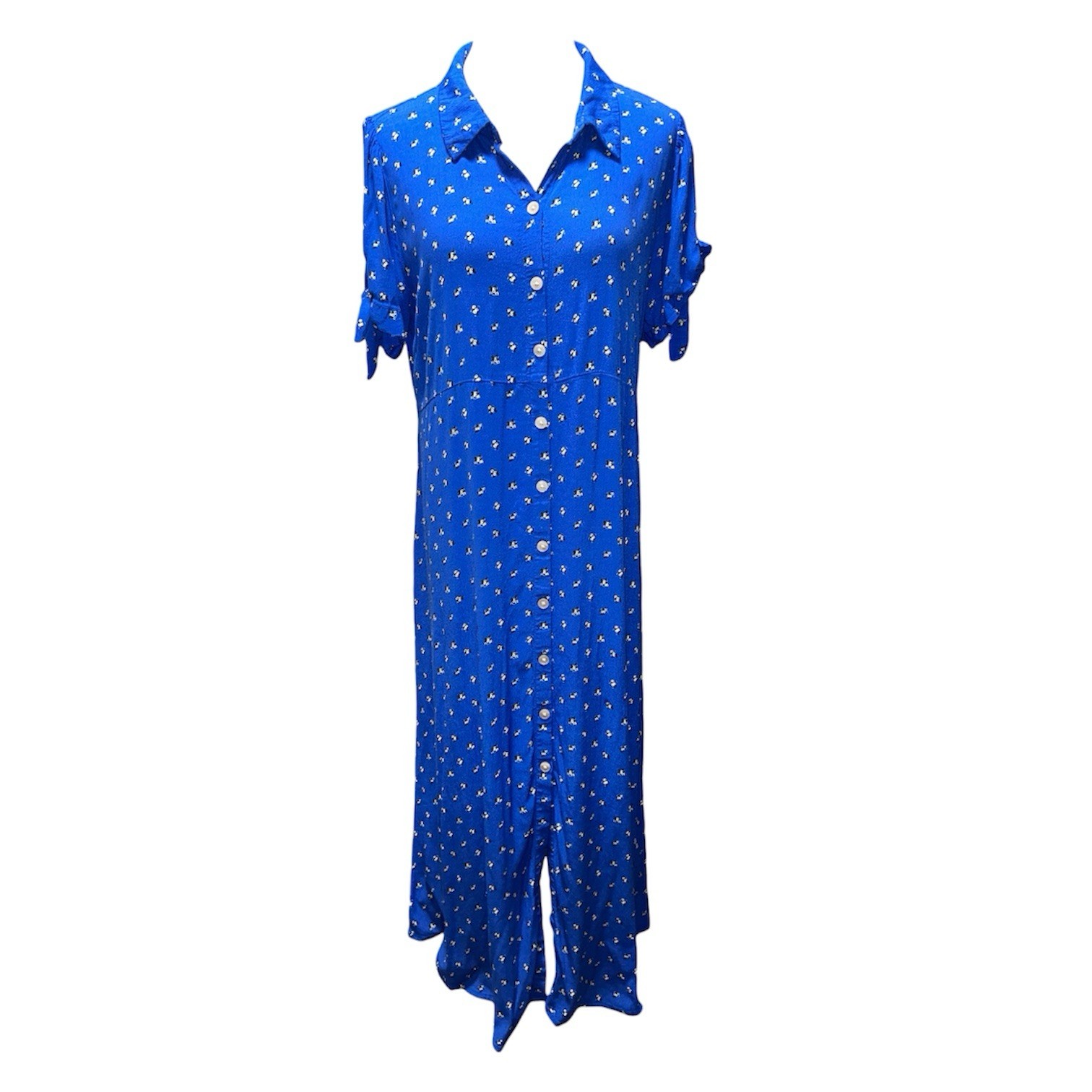 the nines by hatch flutter sleeve lightweight floral maxi dress maternity large