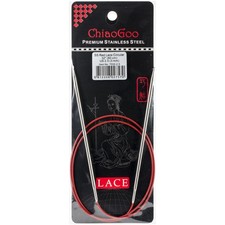 ChiaoGoo Red Lace Stainless Steel Circular Knitting Needles 32"-Size 2.5/3mm