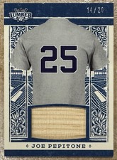 2025 Leaf Lumber Joe Pepitone #GL-61 Game-Used Bat Relic /20 New York Yankees