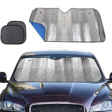 Windshield Sun Shade,Car Sun Shade Side Window as Bonus,Car Sunshade Blue