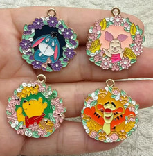 Lot  cartoon bear eeyore pig Charm Pendant DIY earring Bracelet Jewelry Making