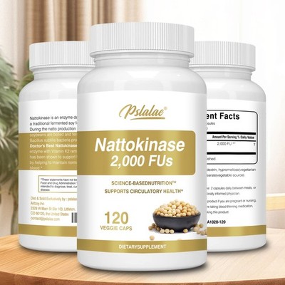 Nattokinase 2000 FUs   Unterstützt Blutdruck, Herz- Und Kreislaufgesundheit
