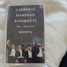 Carreras Domingo Pavarotti In Concert Cassette Tape