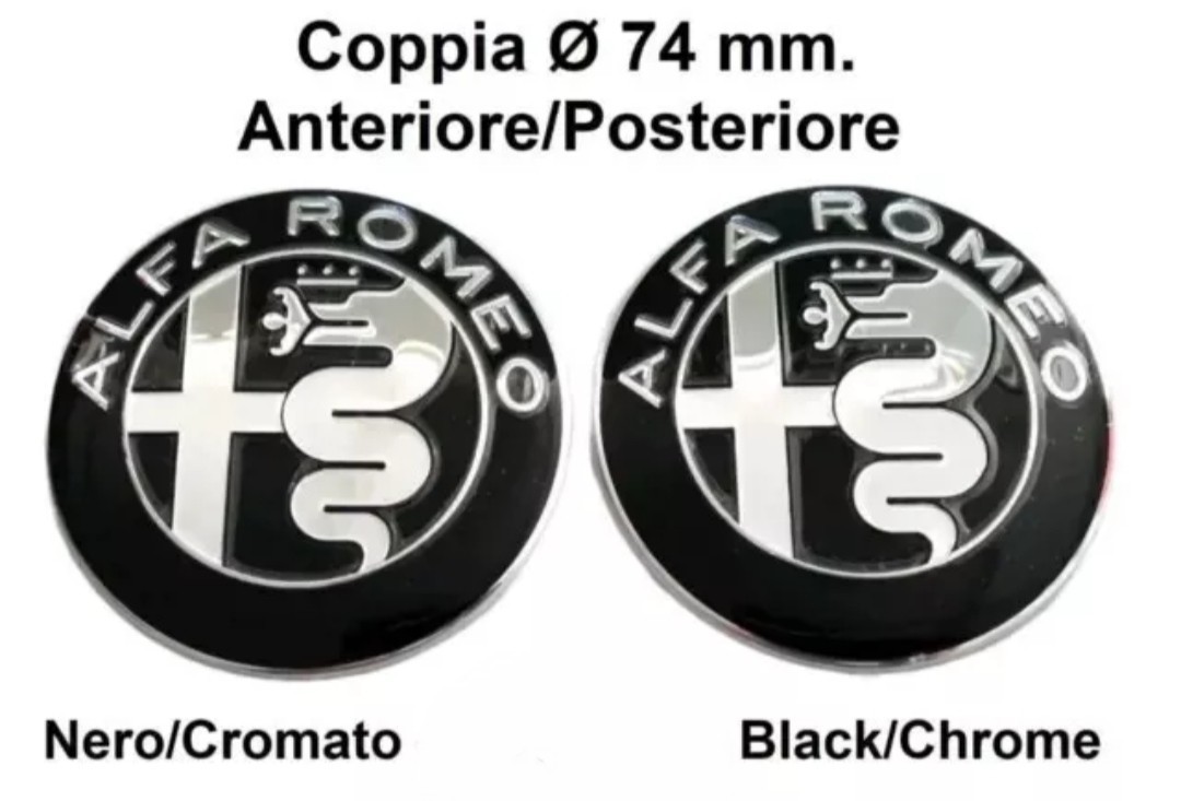 X2 LOGO STEMMA Fregio Chiave Telecomando Alfa Romeo
