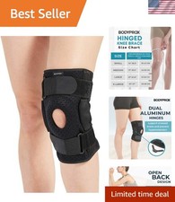 Hinged Knee Brace for ACL  Meniscus Recovery - Medium Size, Adjustable Fit